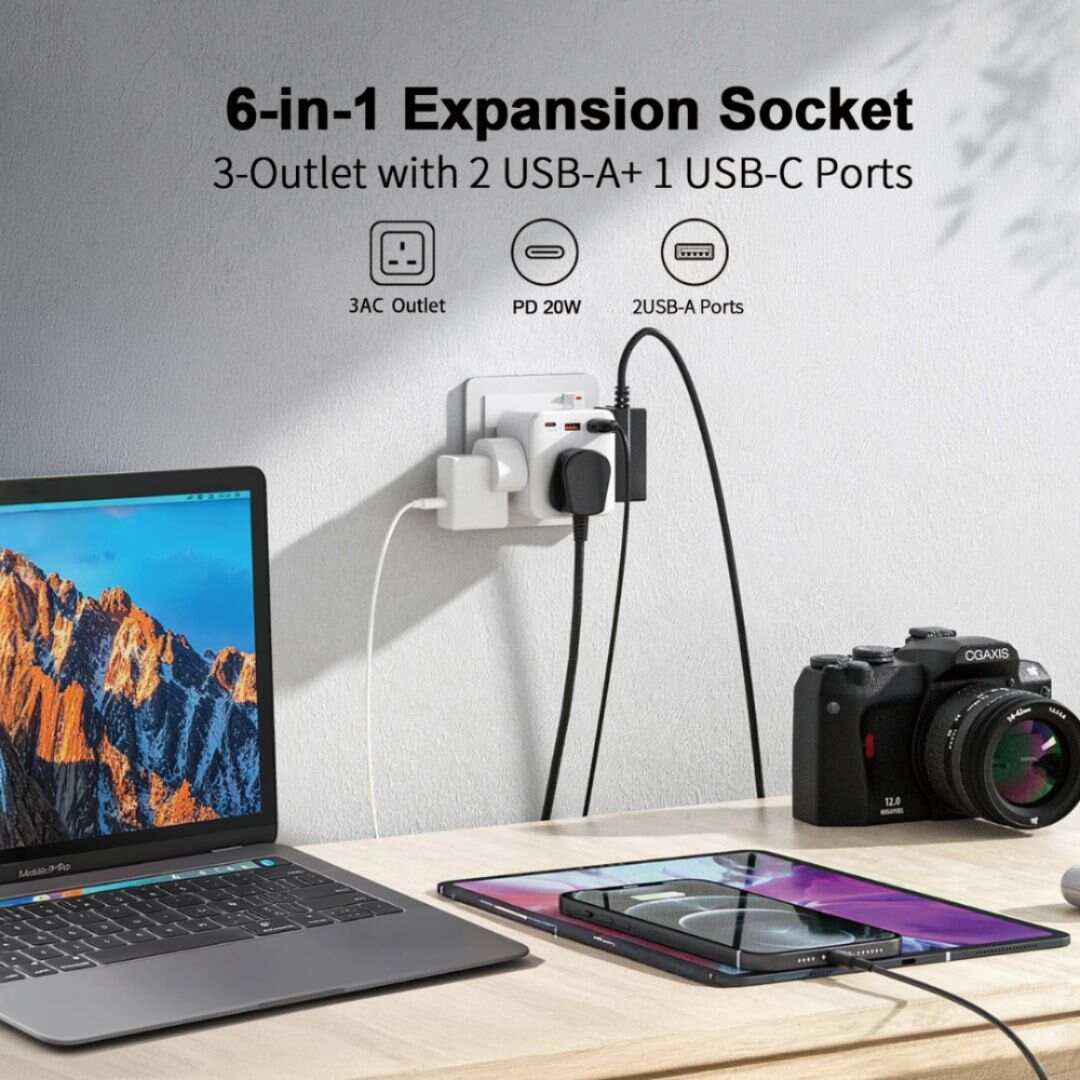 Airbot Multi Socket Extension Adapter Air 3B-PD