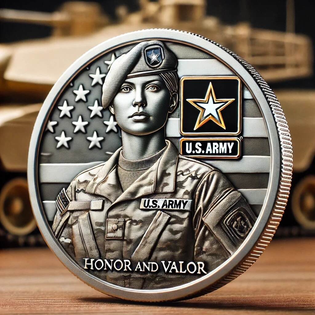 Military Female Commemorative Coin