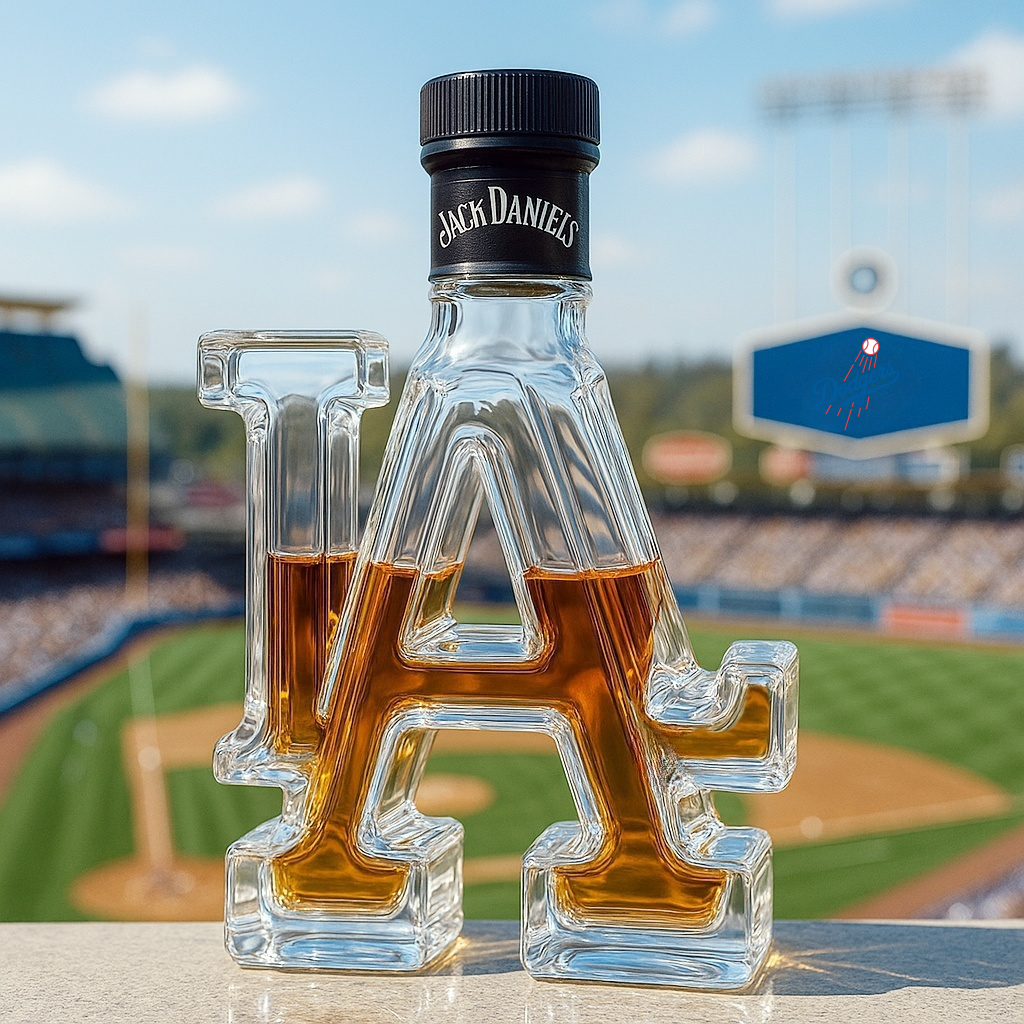 Los Angeles Dodgers Whiskey Bottle
