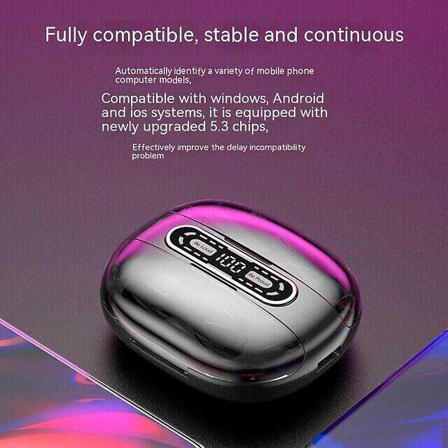 M56 True Wireless Headphones TWS Earbuds In Ear Bluetooth 5.3 Waterproof IPX7 LED Power Display for Apple Samsung Huawei Xiaomi MI Travel Entertainment