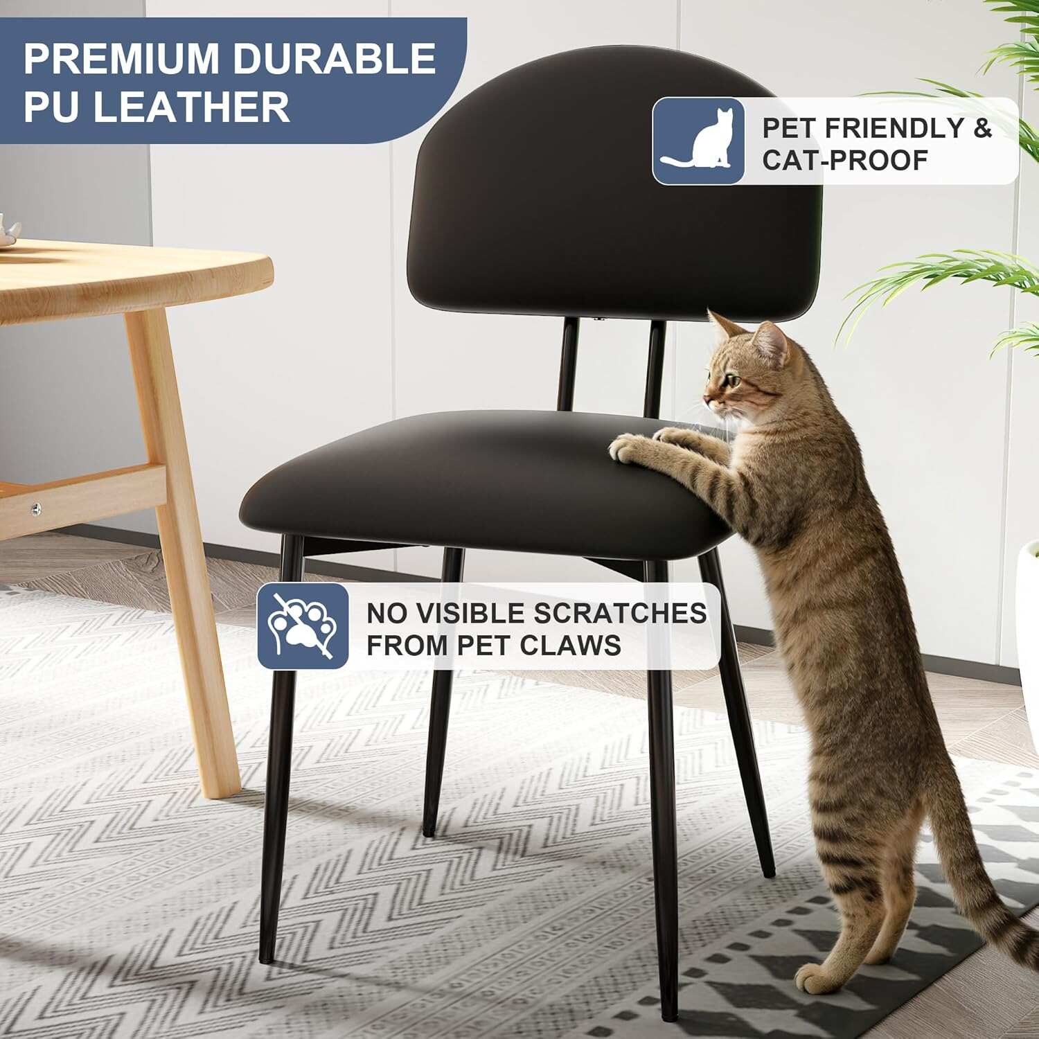 VECELO Dining Chairs Set of 2