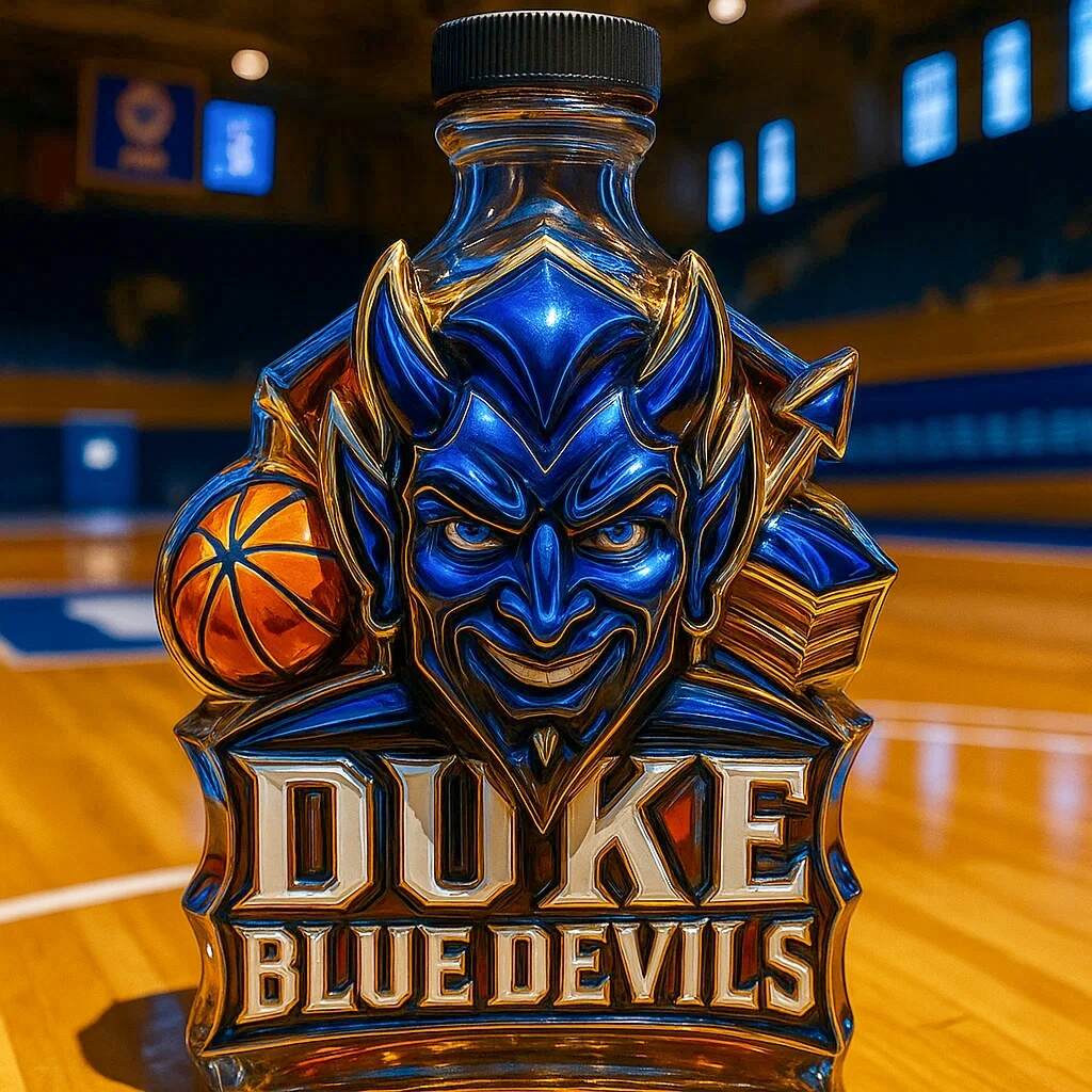 Duke Blue Devils Whisky Bottle