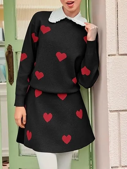 🔥Summer Arrivals🌟Women's Skirt 2 Piece Long Sleeve Crewneck Sweaters (Buy 2 Free Shipping)