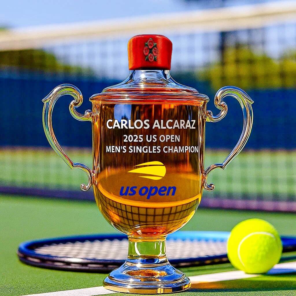 US Open Championship Carlos Alcaraz Whiskey Bottle