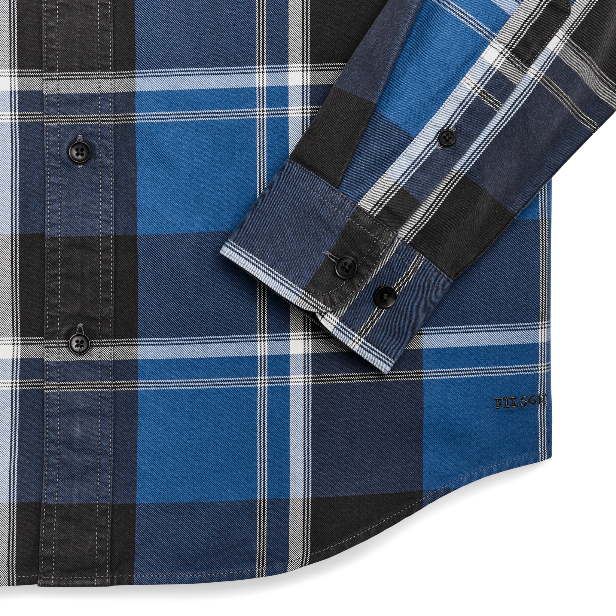 Lightweight Alaskan Guide Shirt - Blue / Faded Black / White Plaid