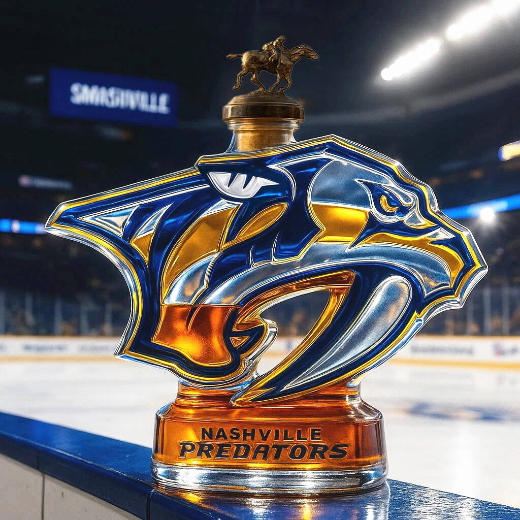 Nashville Predators Whiskey bottle