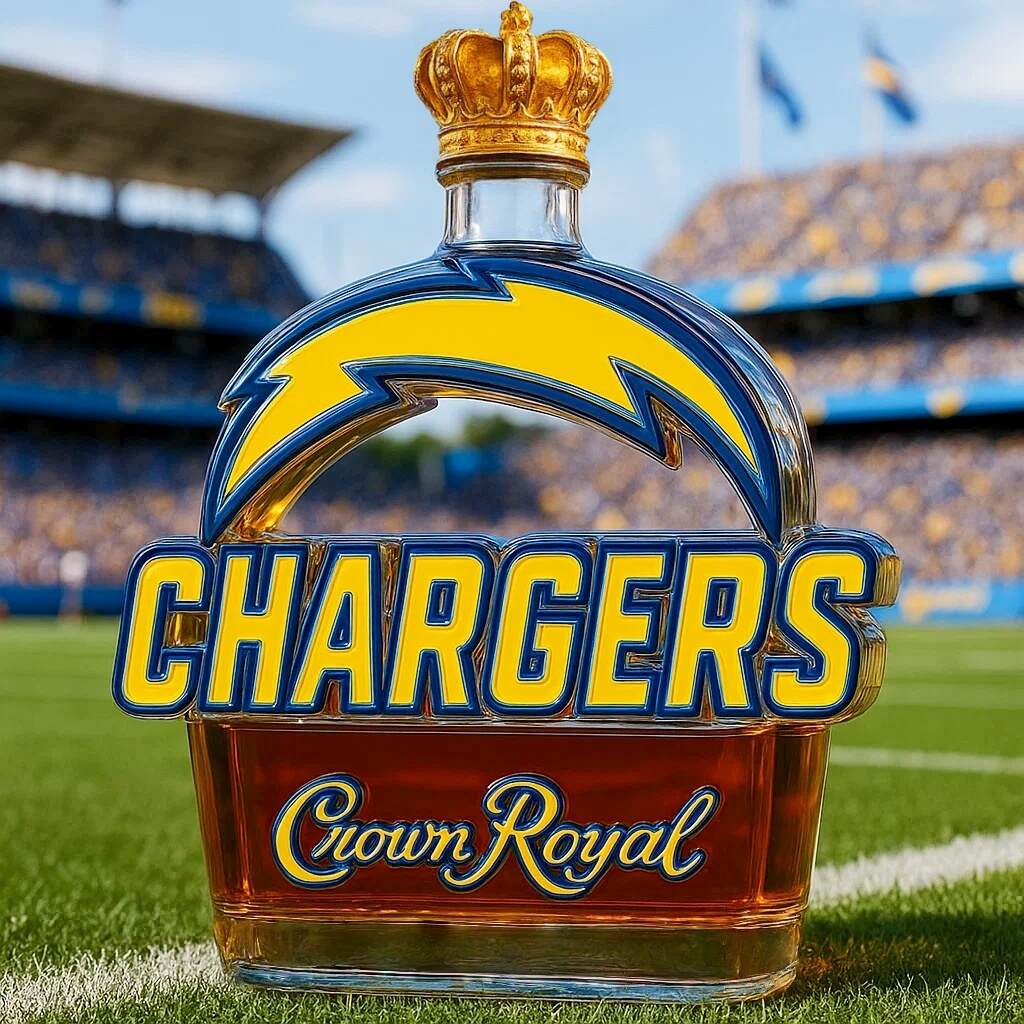 Los Angeles Chargers LOGO Limited Edition Whiskey Bottle