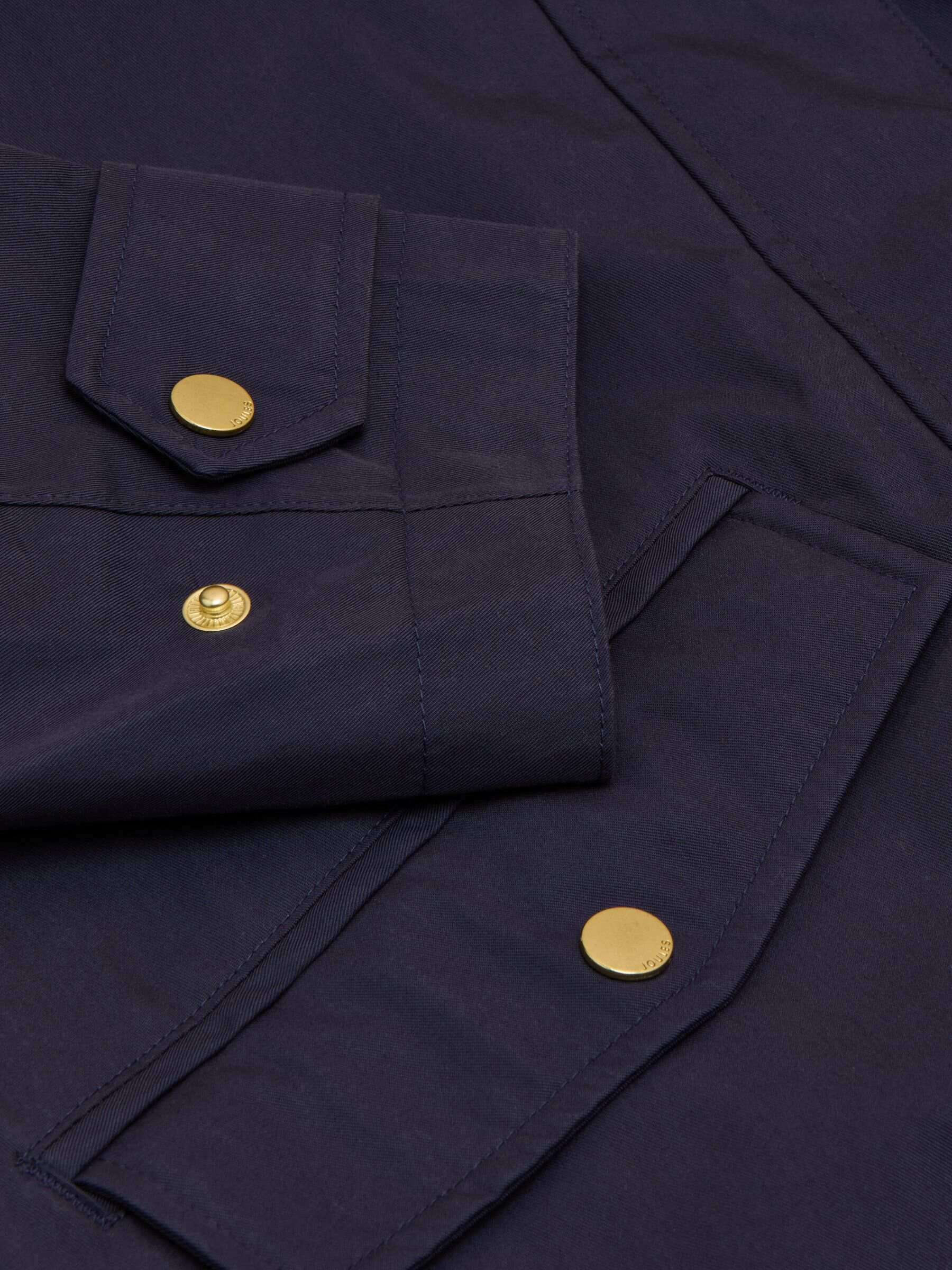 Waterproof Navy Raincoat with Hood