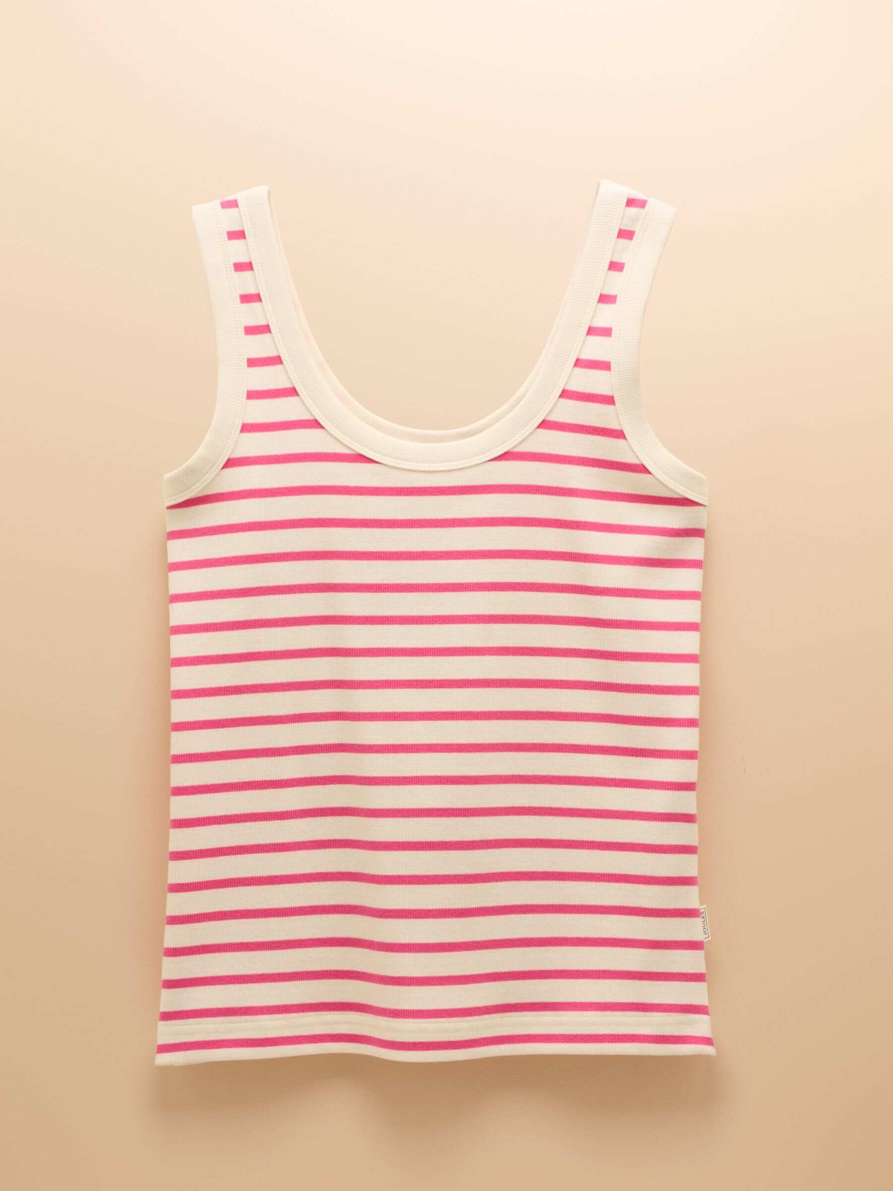 Sofia Pink Stripe Ribbed Vest
