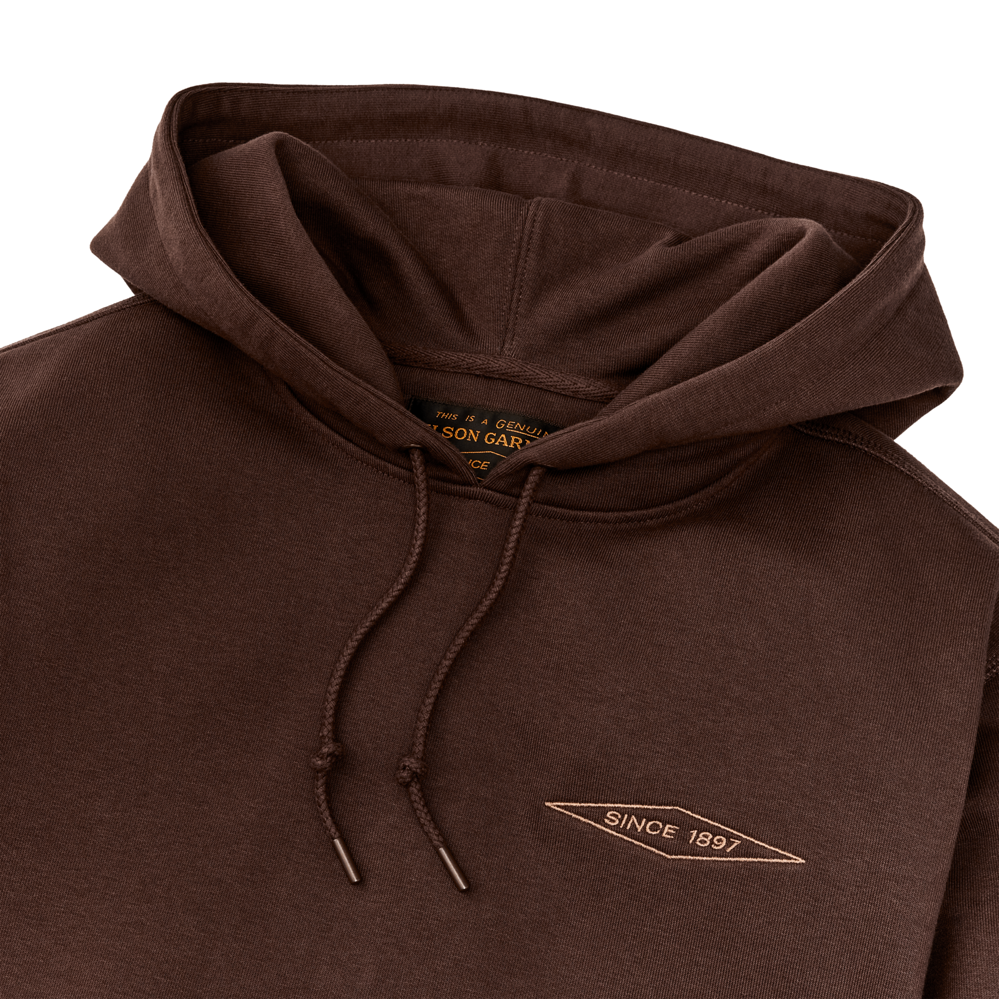 Prospector Embroidered Hoodie - Brown Diamond