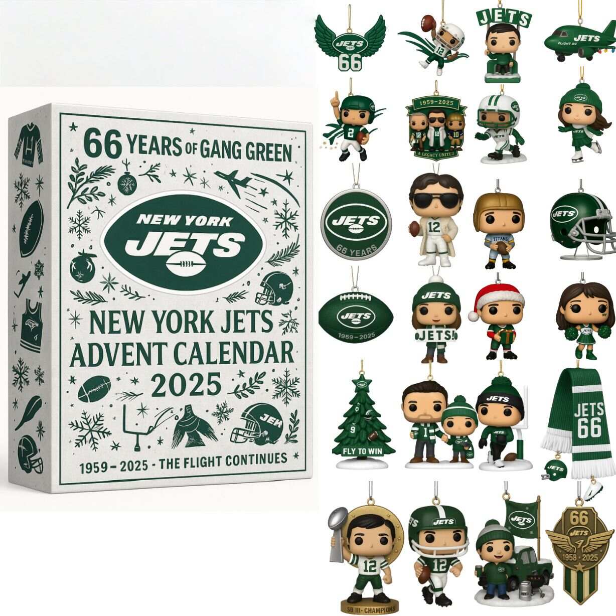 New York Jets 66th Anniversary Pop Advent Calendar