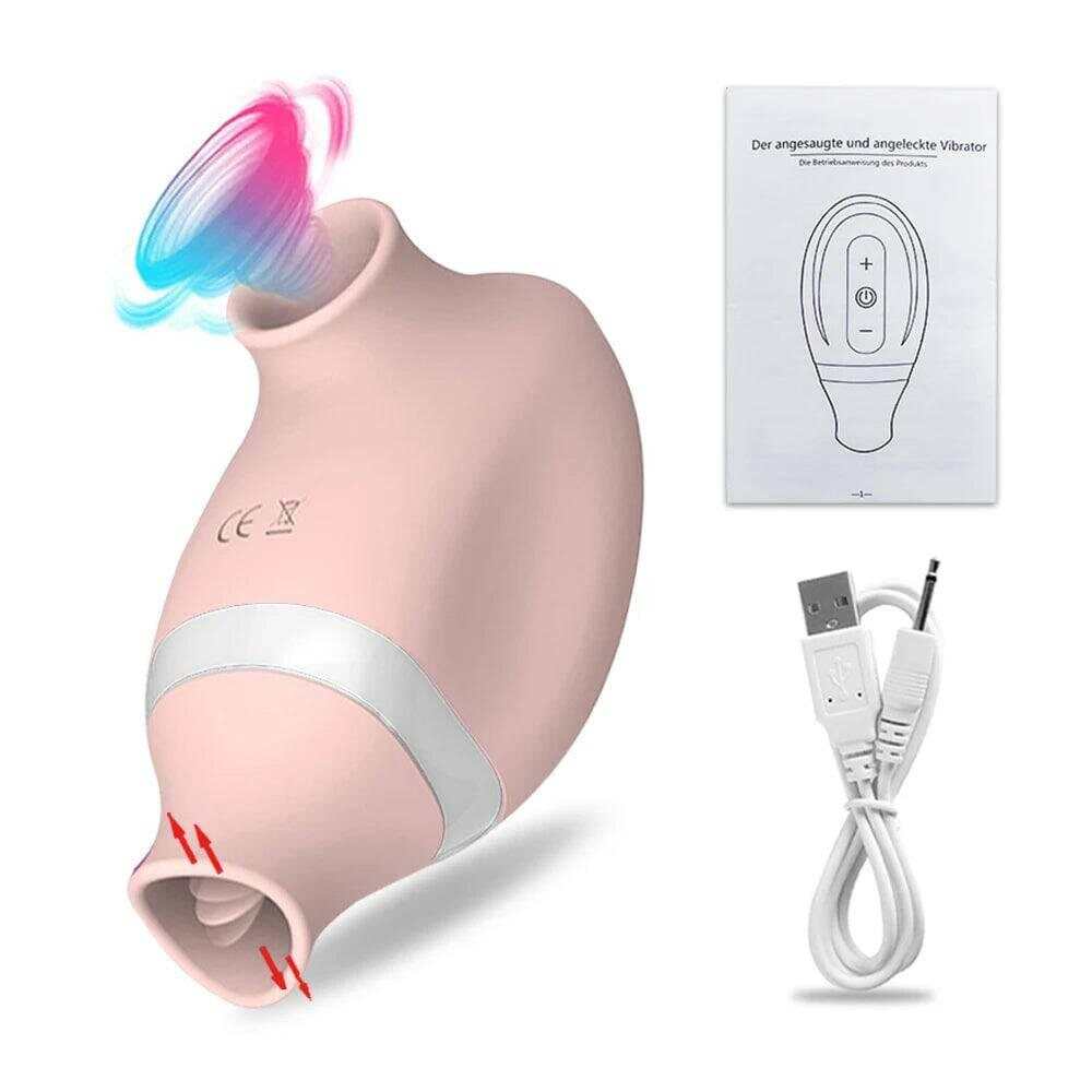 2-in-1 Clitoral Sucking Vibrator – G-Spot & Licking Dual Stimulator