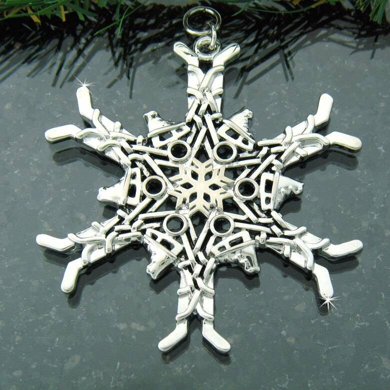 Ice Hockey🏑❄️Snowflake Ornament