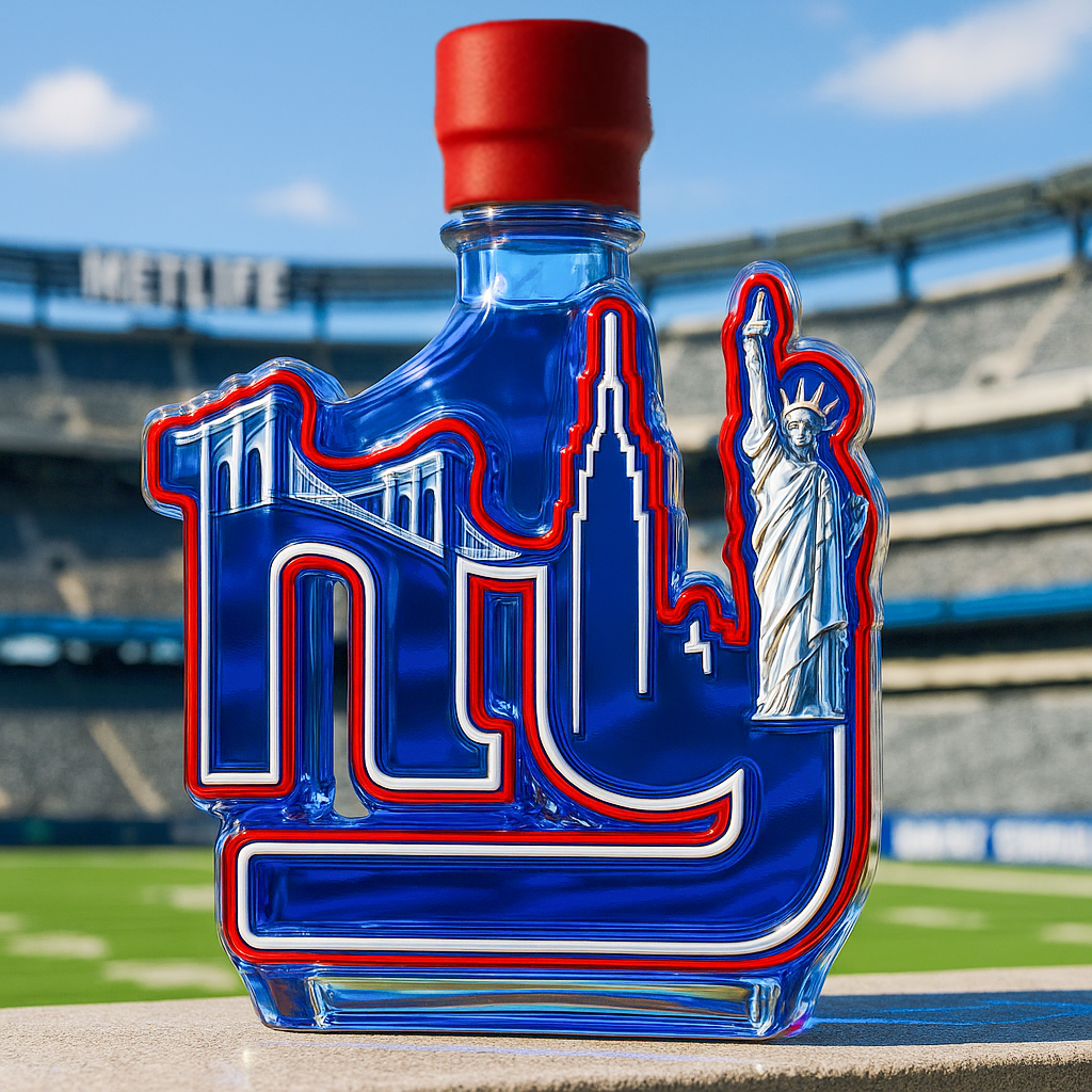 NY Skyline Whiskey Bottle