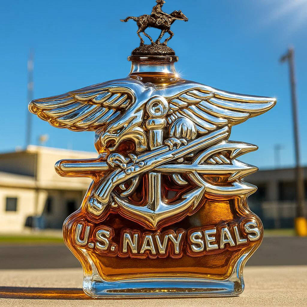 Navy SEALS Whiskey Bottle