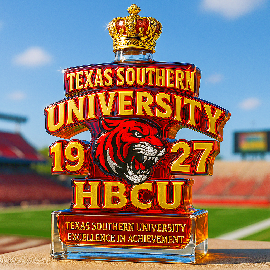 Texas Southern University Limited-Edition Whiskey Bottle