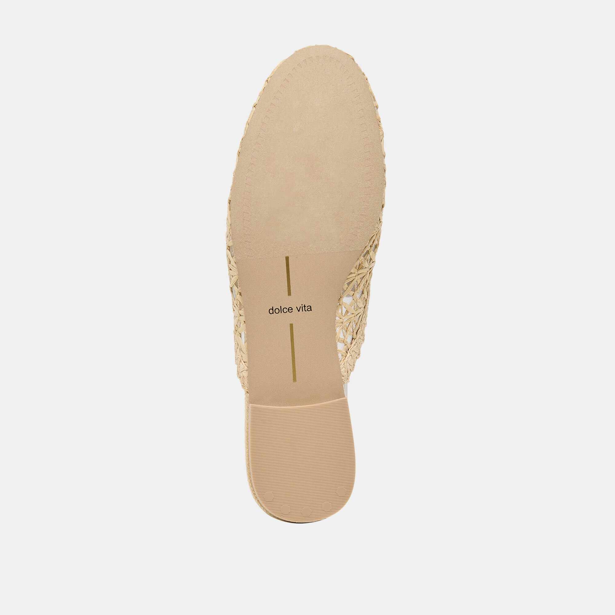 KIRT FLATS LT NATURAL CROSS HATCH RAFFIA