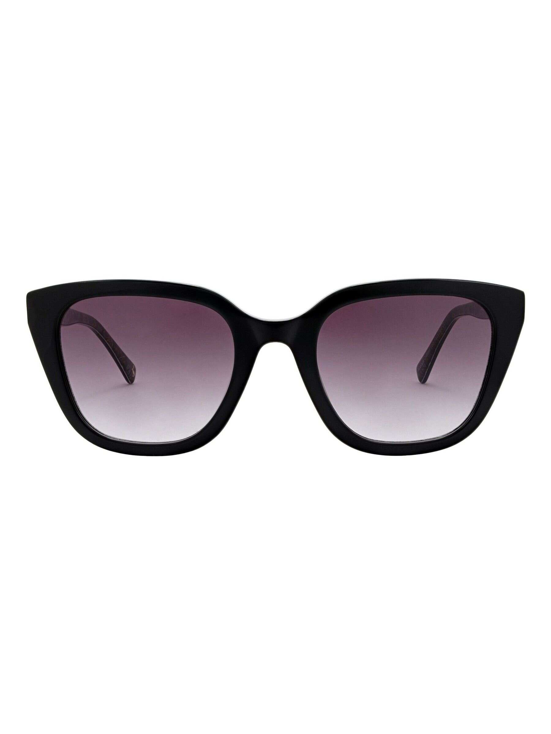 Black Square Cat-Eye Sunglasses