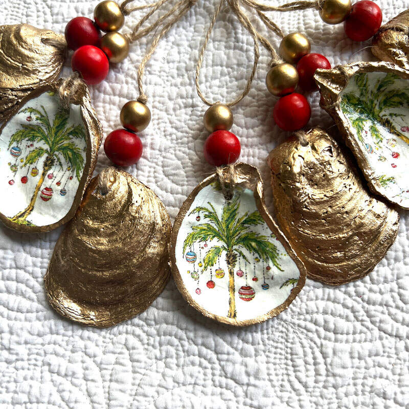 Oyster Shell Ornament