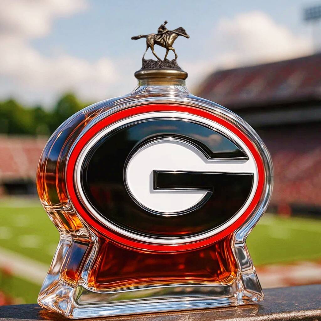 Georgia Bulldogs Whiskey Bottle