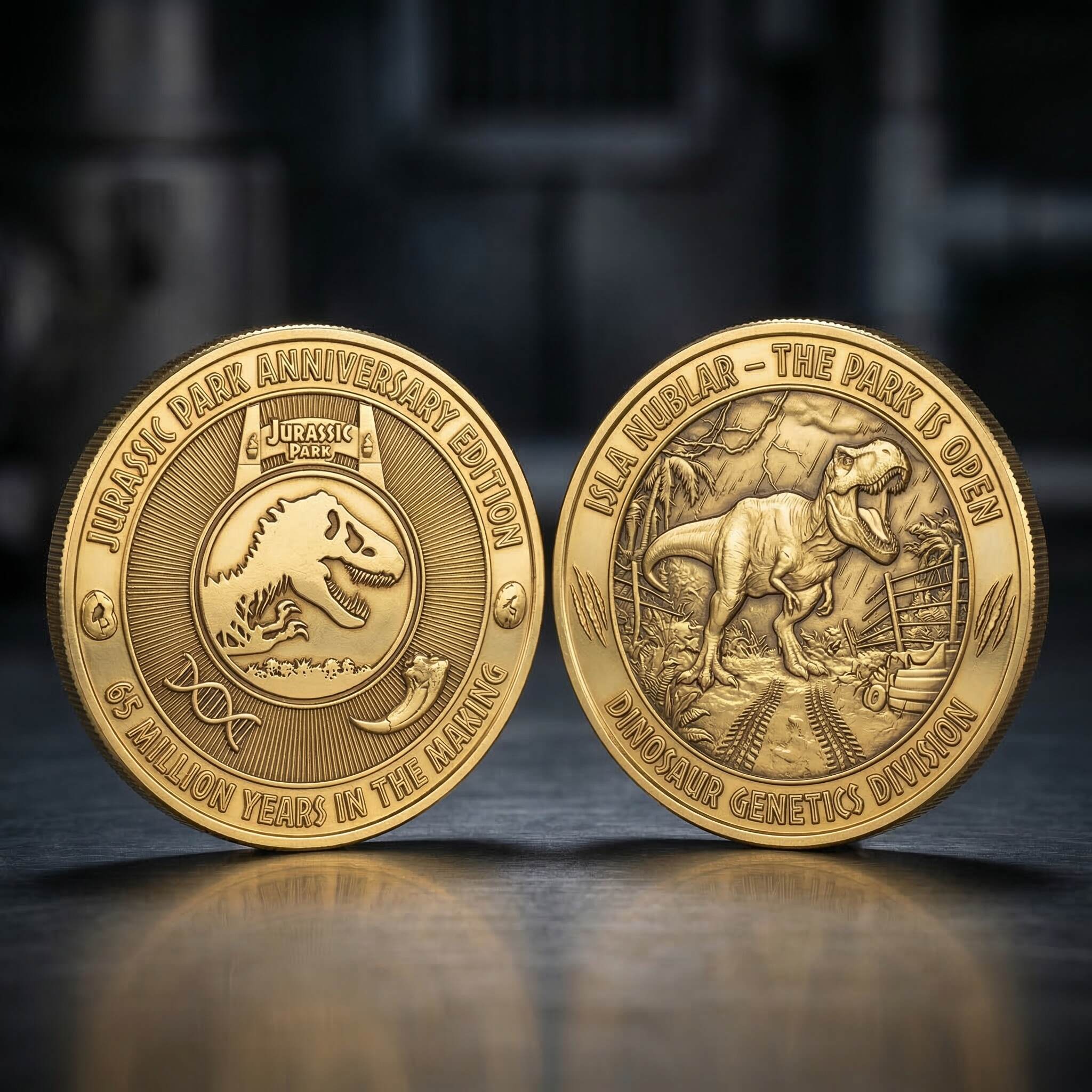 Jurassic Park Legacy Isla Nublar Commemorative Coin