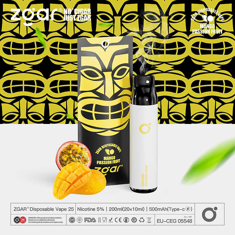 ZGAR ZG25 3000 Puffs  5% Nicotine Rechargeable Disposable Pod
