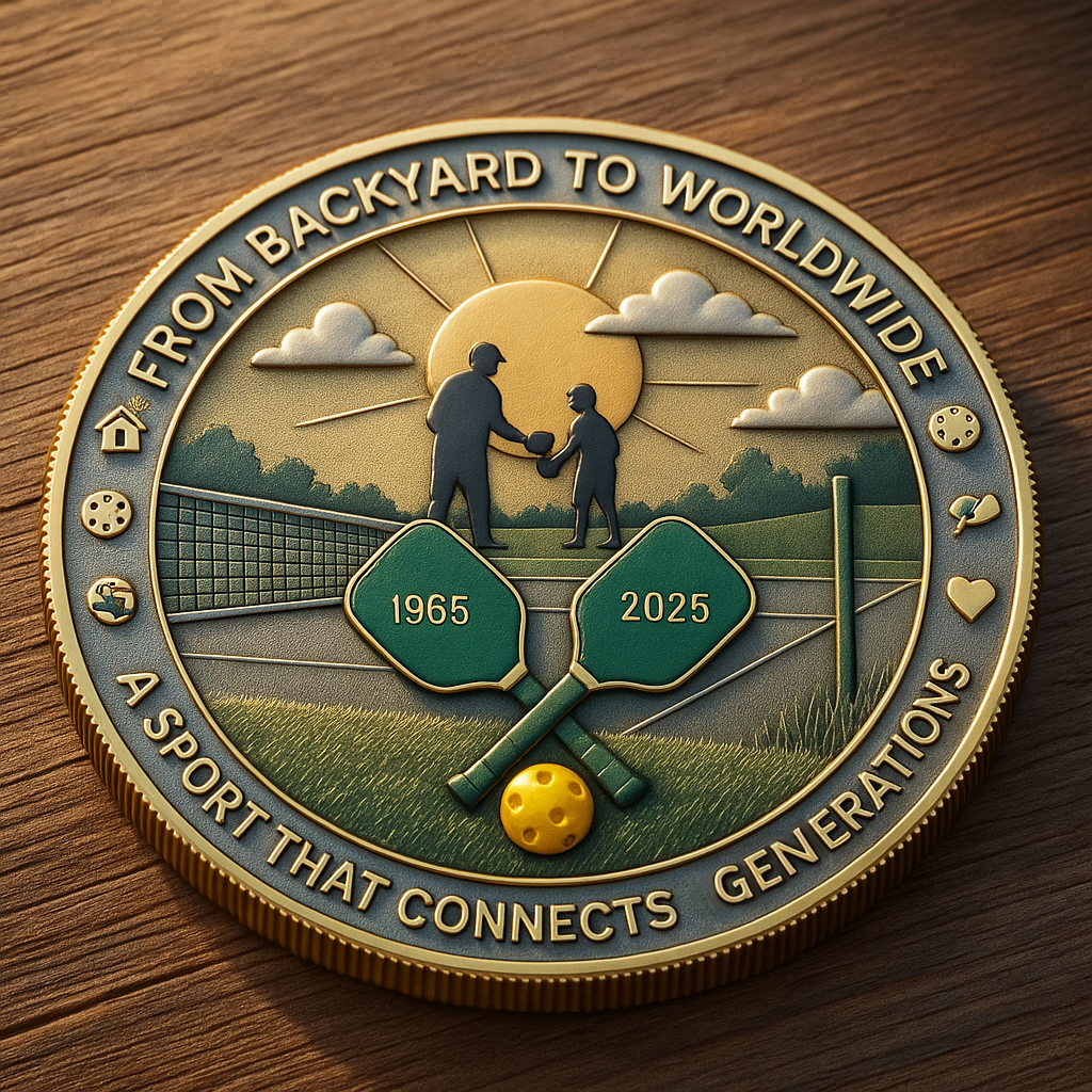 Pickleball 60th Anniversary Commemorative Coin