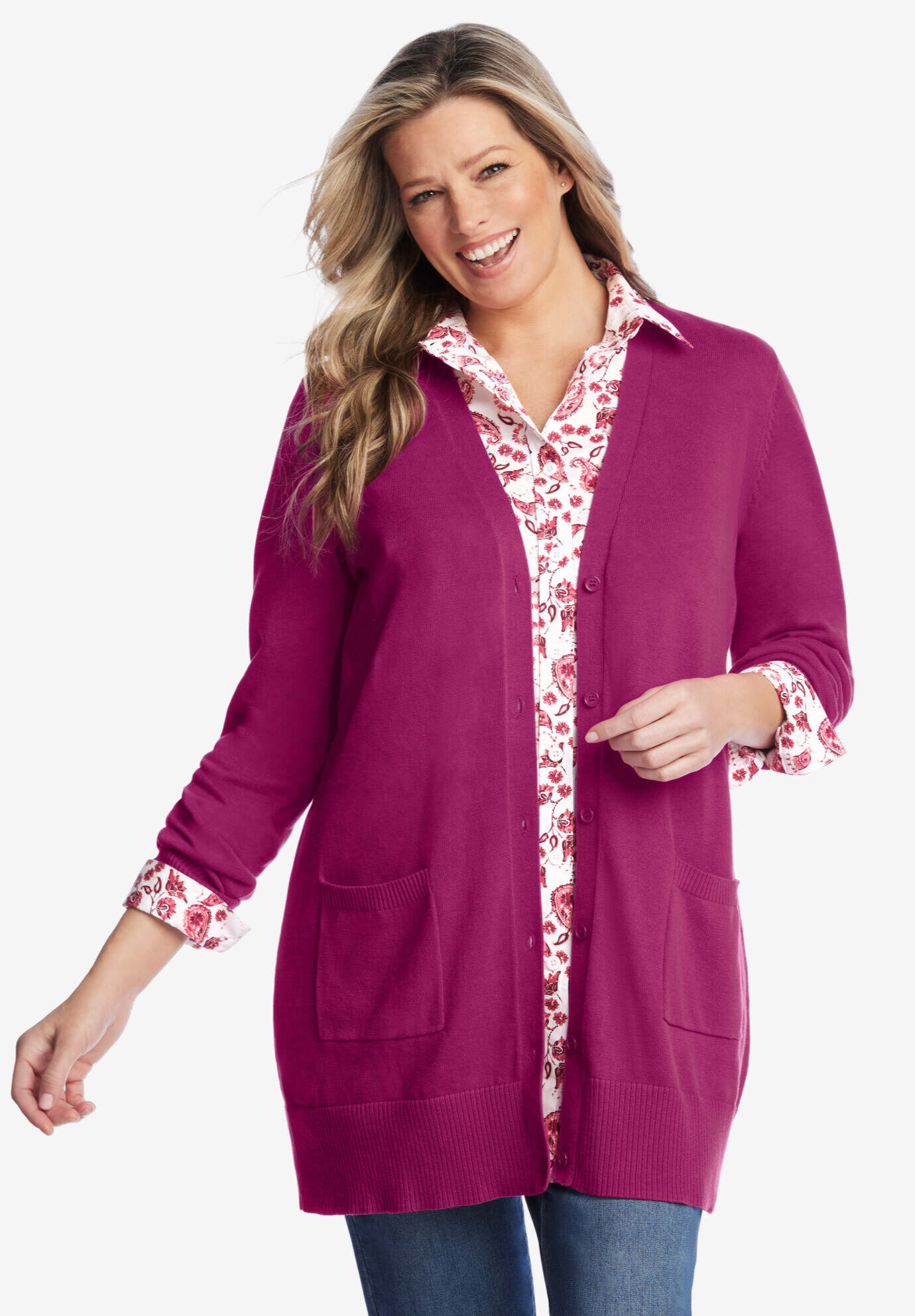 Perfect Longer-Length Cotton Cardigan