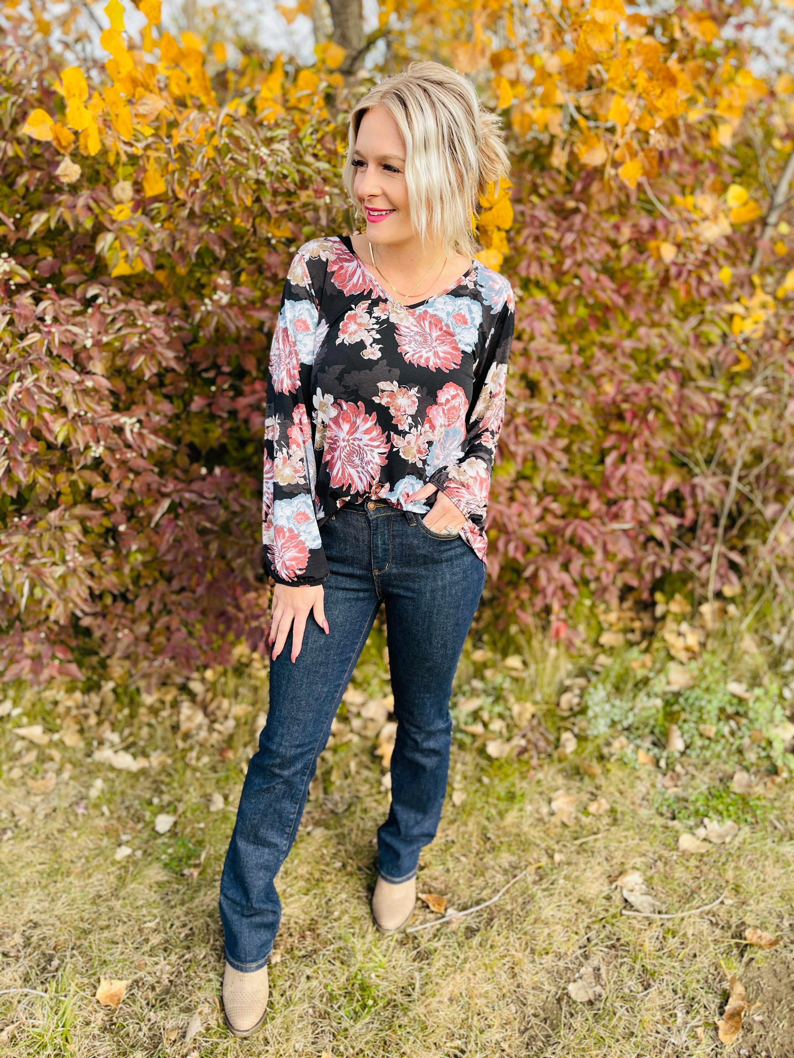 PLUS/REG How Do You Like Me Now Slim Bootcut Jeans