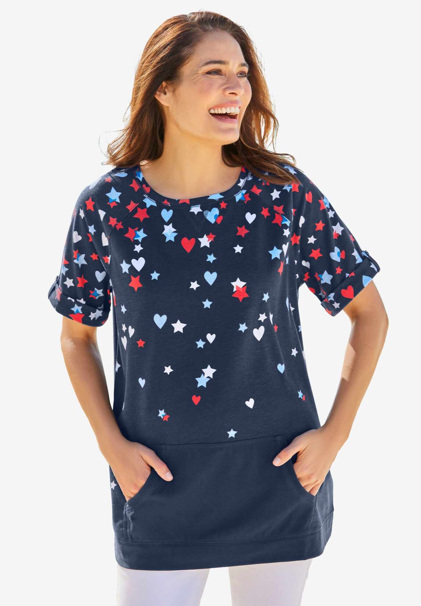 Americana Kangaroo Pocket Tee