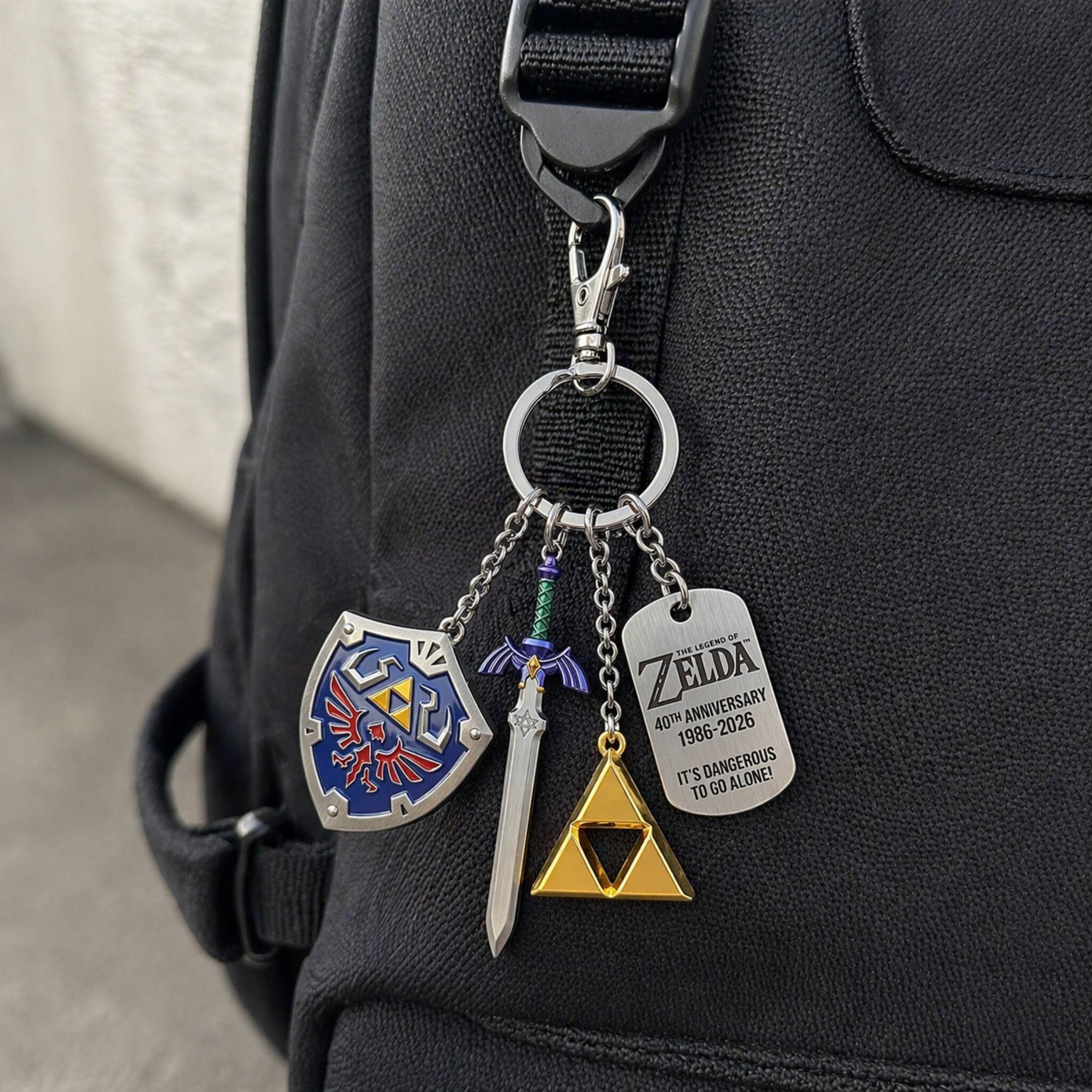 The Legend of Zelda 40th Anniversary Hylian Hero's Arsenal Collector Keychain ⚔️