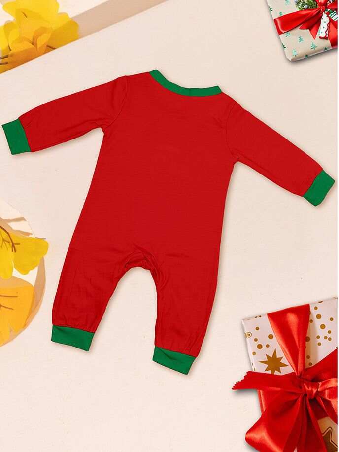 Christmas Cane Fawn Printed Family Matching Christmas Pajamas Sets