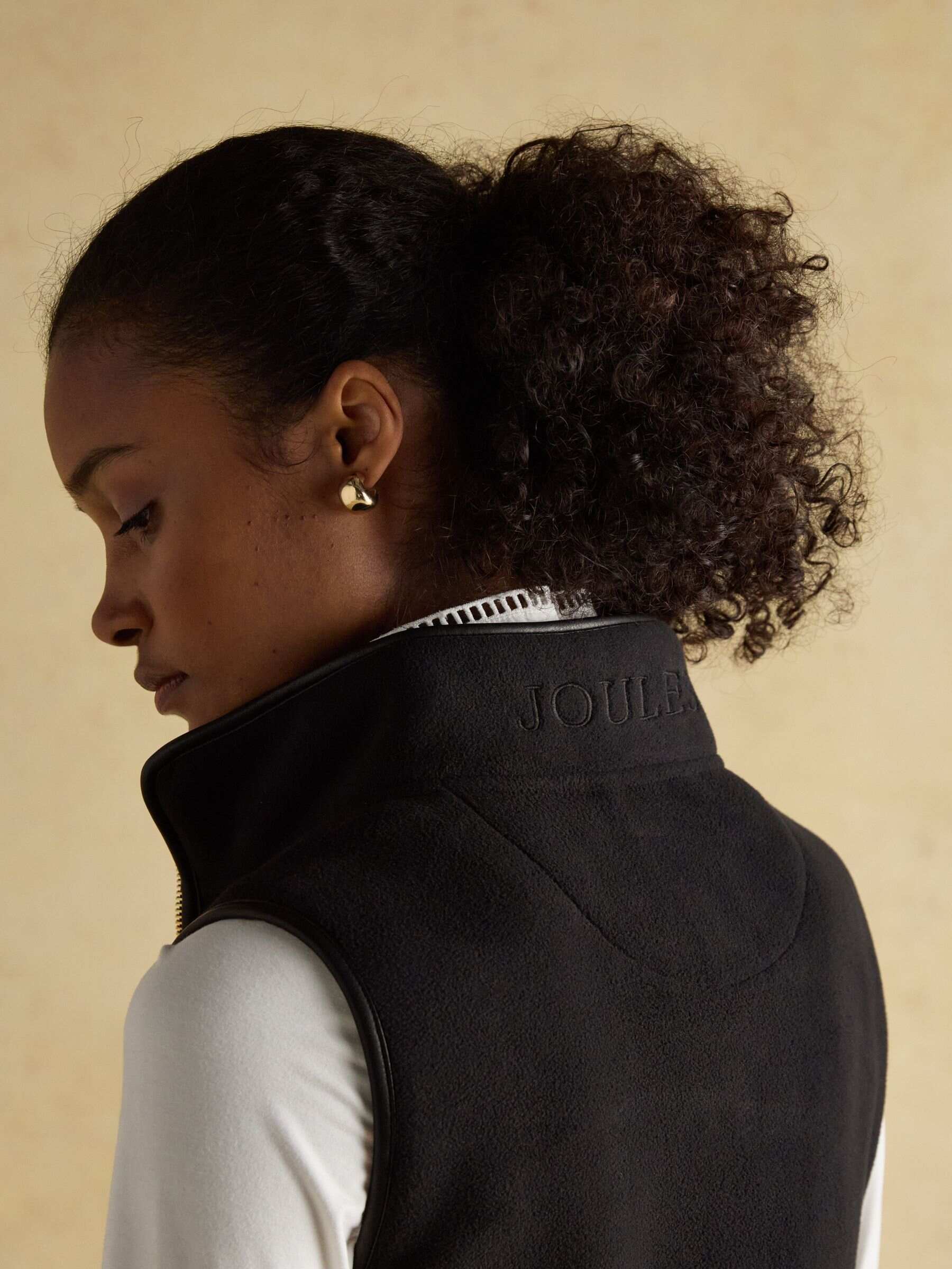 Heritage Black Fleece Gilet