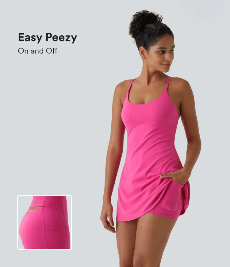 🔥Flash Sale🔥Softlyzero Plush Backless Active Dress-Easy Peezy