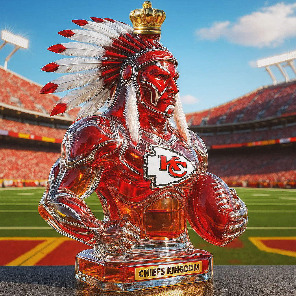 Kansas City Chiefs Whisky Bottle