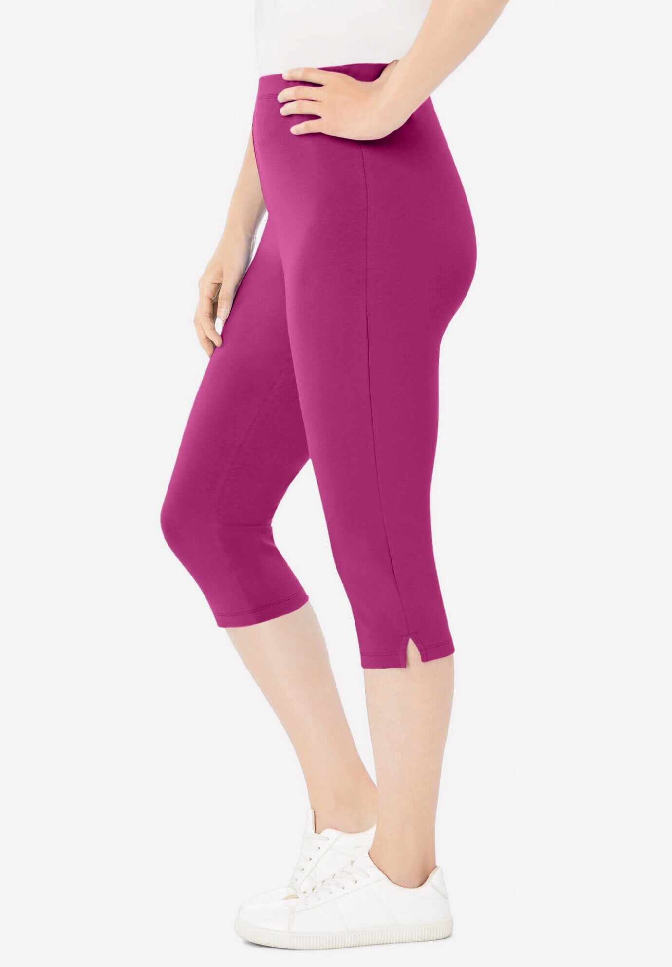 Stretch Cotton Capri Legging