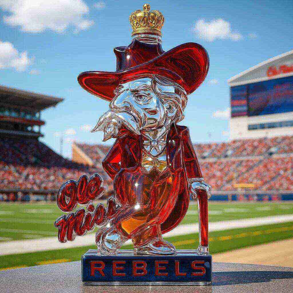 Ole Miss Rebels Whiskey bottle