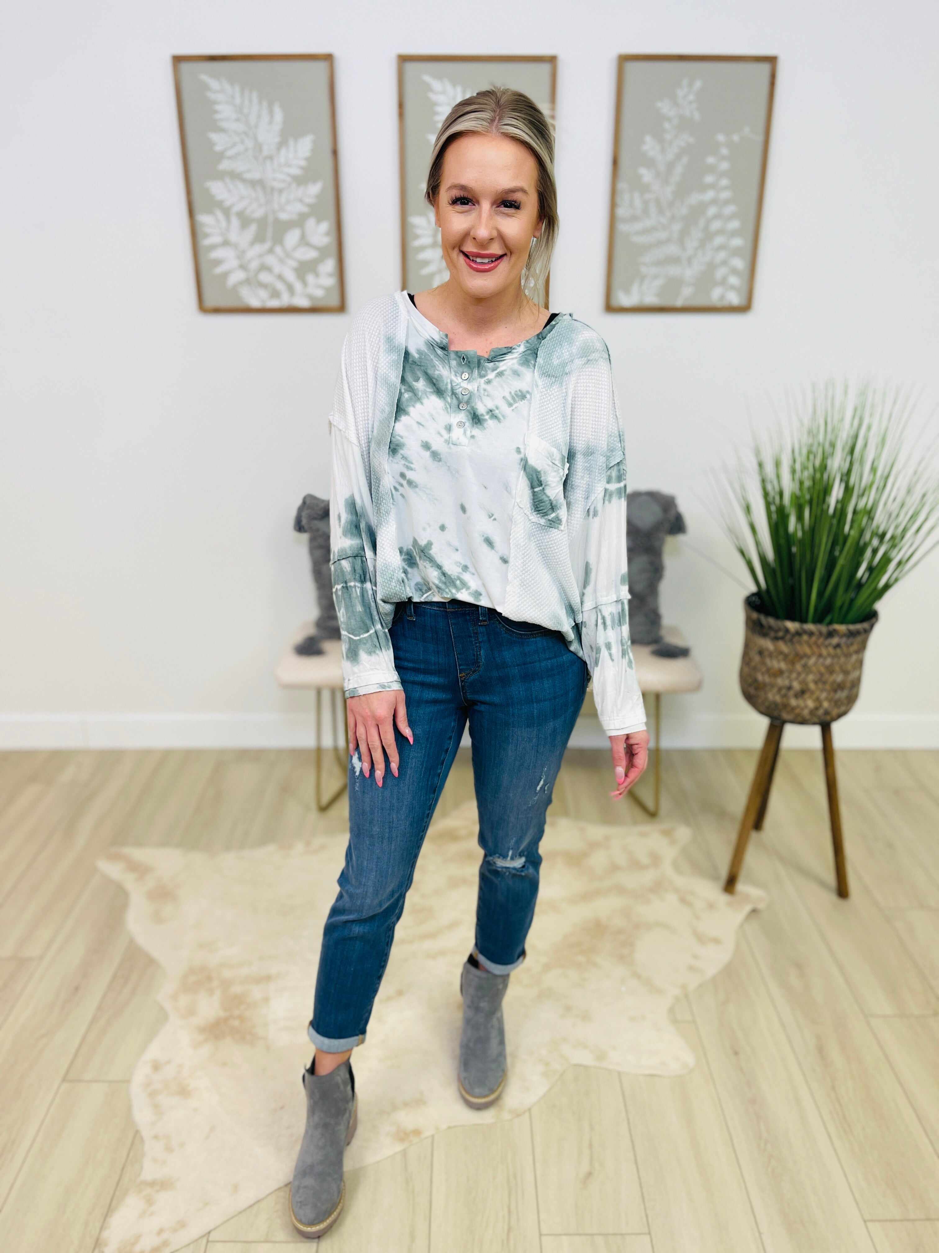 PLUS/REG My First Boyfriend Pull On Jeans