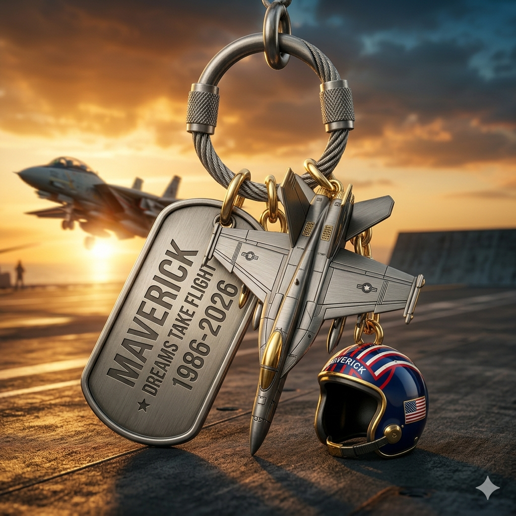 🔥Last Day 50% OFF🔥Top Gun 40th Anniversary Keychain✈️