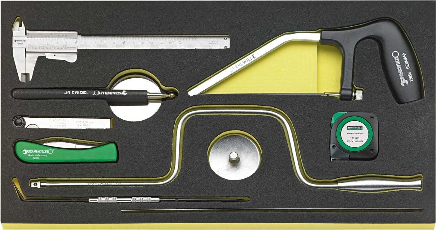 Stahlwille AOG-Kit No. 1322a WT/TS - 154 High-Performance Tools for Aeroplanes in Tool Trolley No. 13217 with TCS Inlays, 28.4kg, Made in Germany