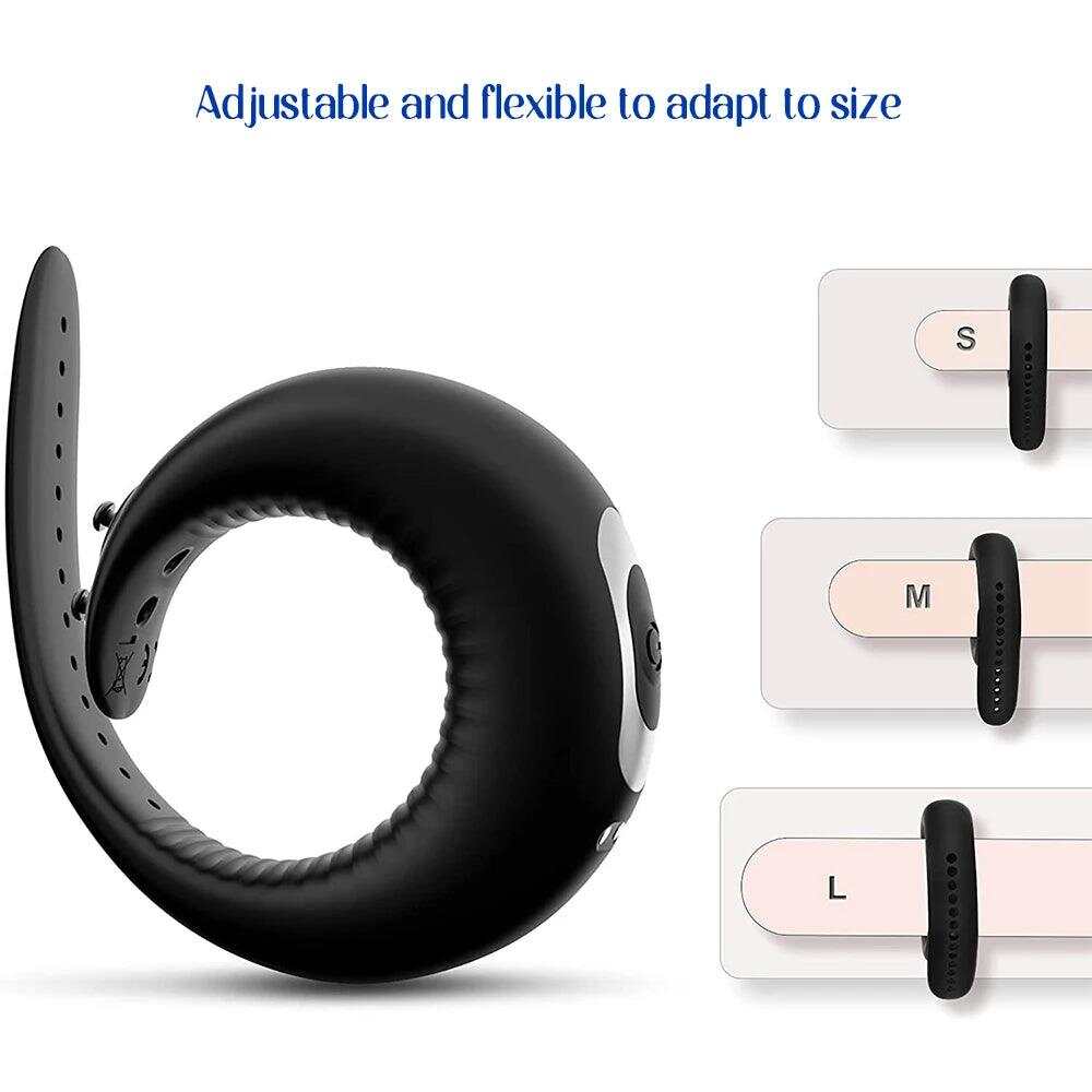 10 Vibration Silicone Vibrating Cock Ring – Remote Control & Waterproof
