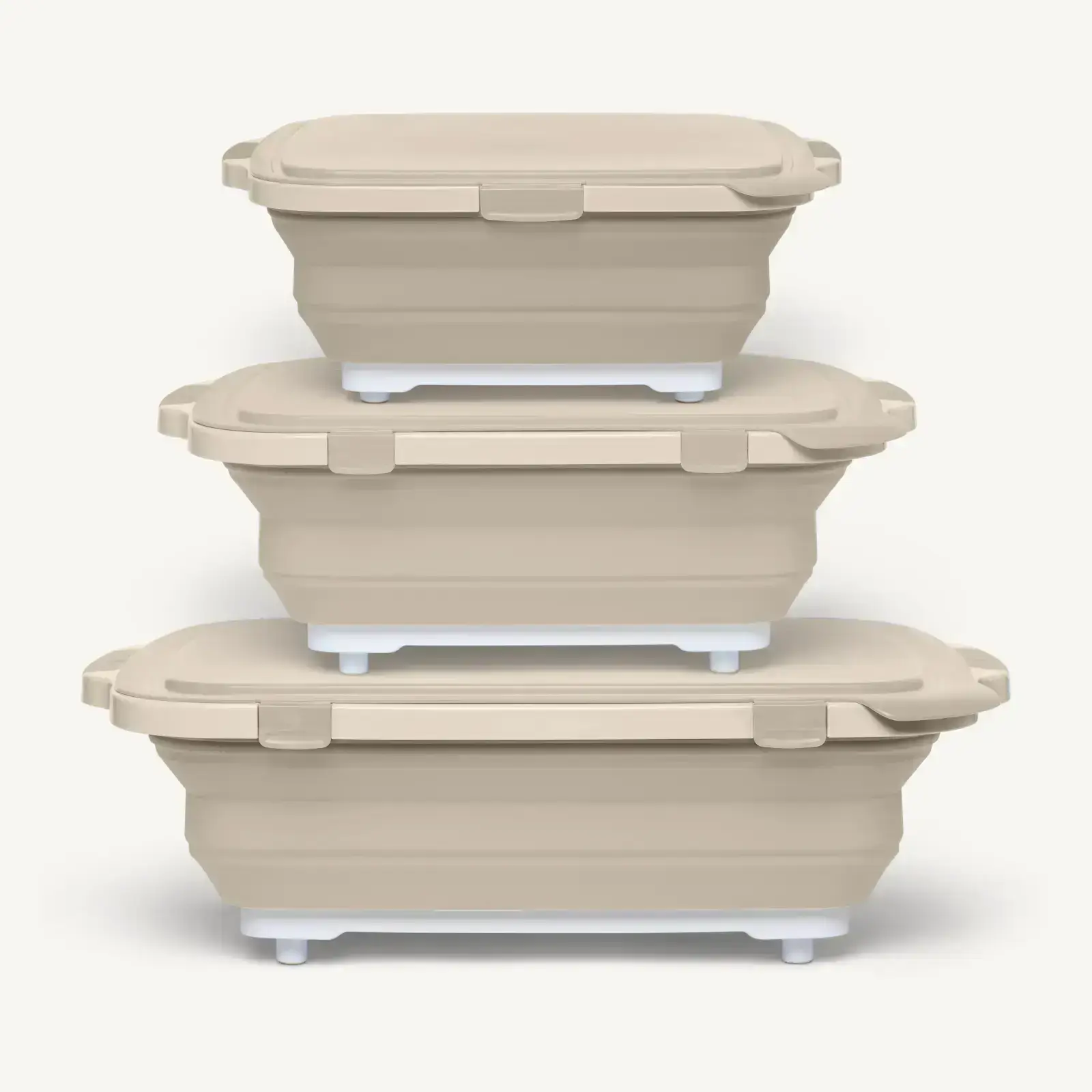 3pc Collapsible BBQ Prep Tub Set