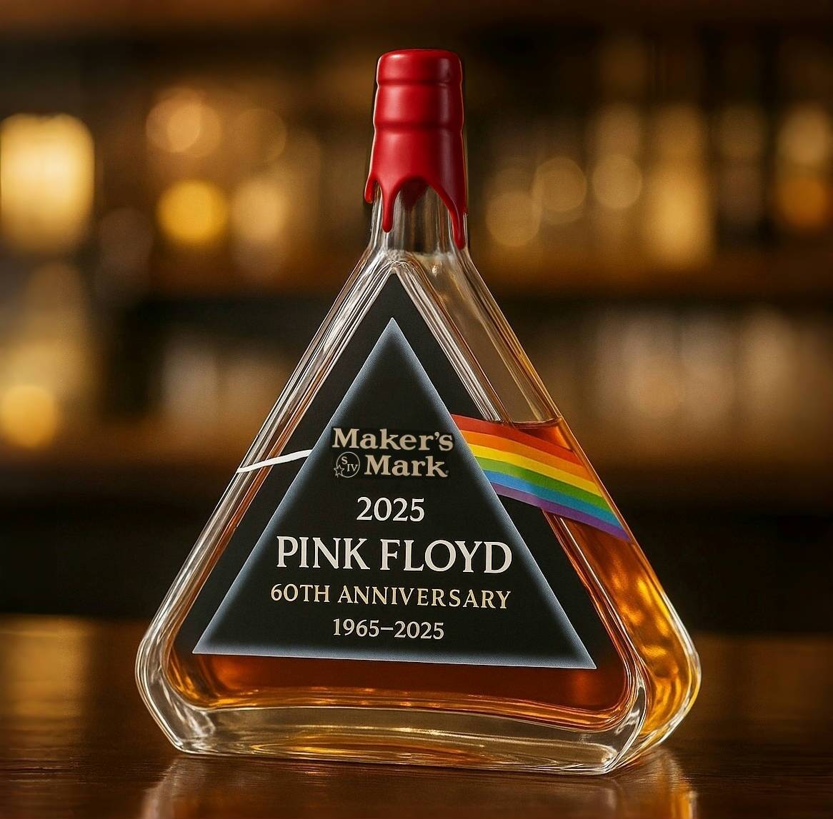 Pink Floyd’s 60th DSOTM Whiskey Bottle