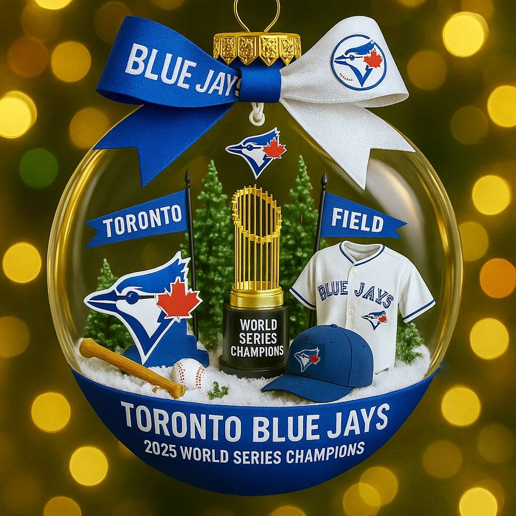 Blue Jays 2025 Champions Christmas Ornament
