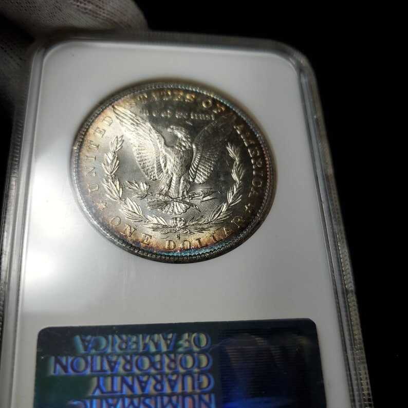 1881 S  Morgan Silver Dollar NGC  MS65  Beautiful Toning  - lot# 264