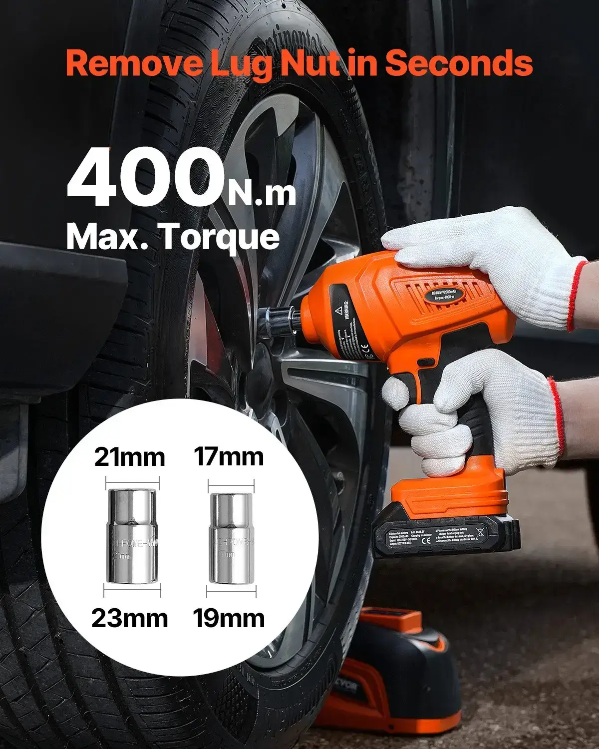 Upgraded Wireless Electric Hydraulic Car Jack with Remote Control & Battery Charging,  5 Tons /11000 lbs Portable Jack kit with Electric Impact Wrench