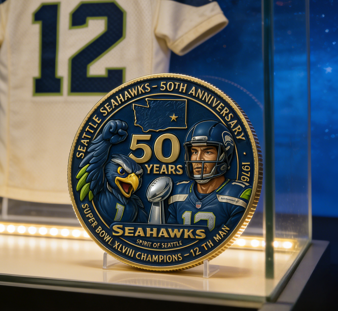 Seahawks 50th Anniversary Commemorative Coin