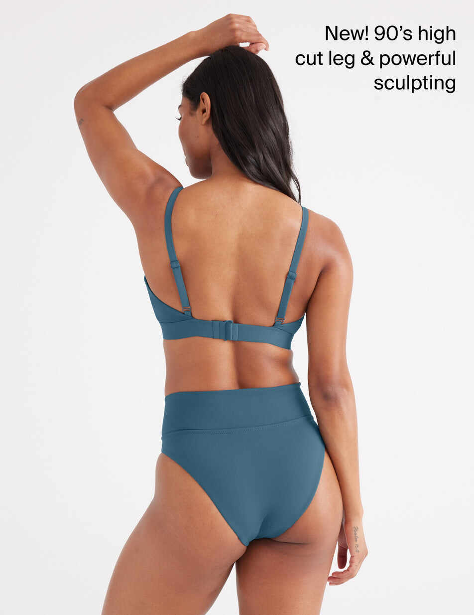 Sculpt High Rise High Cut Swim Bottom
