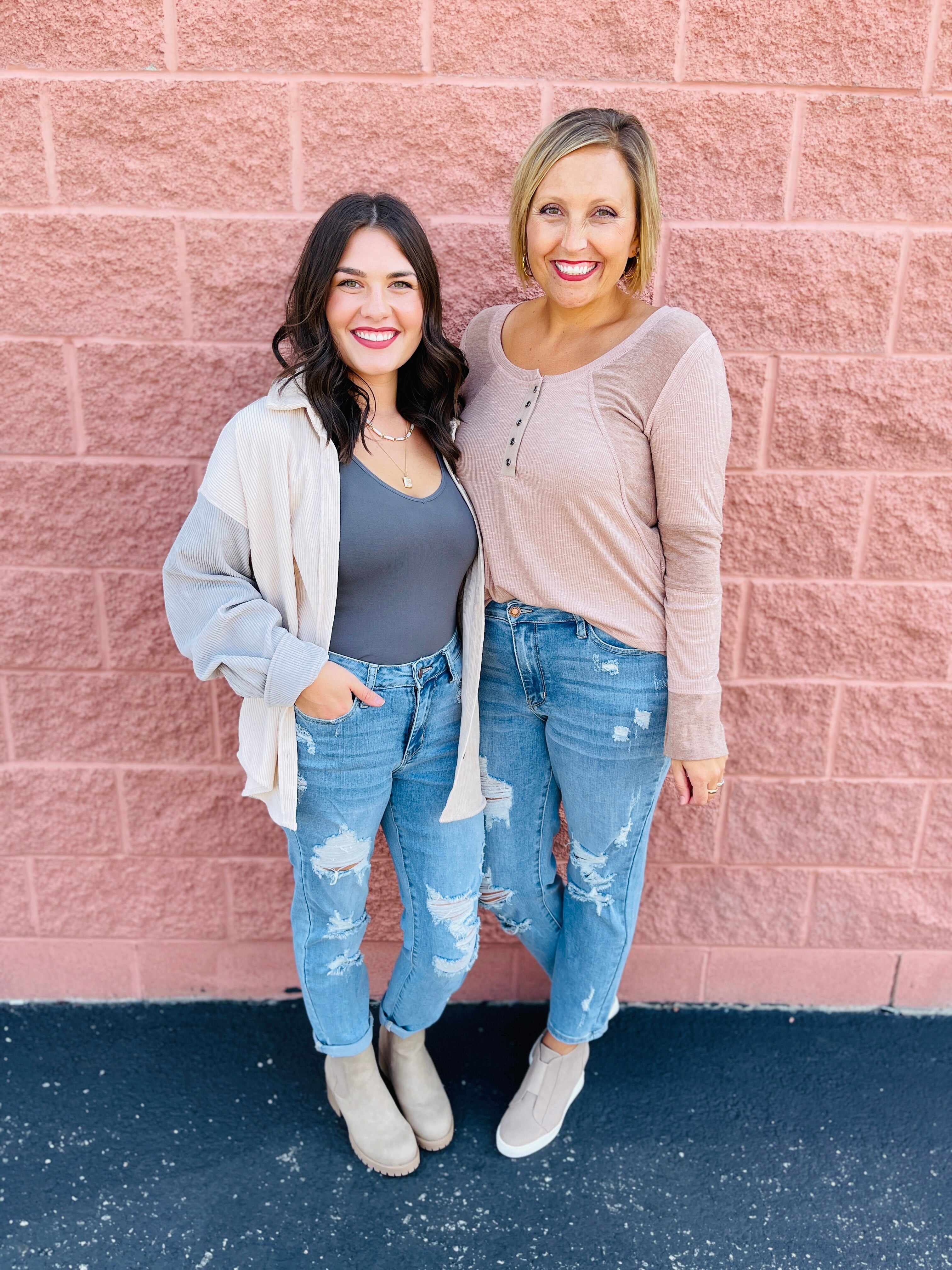 Plus/Reg Don’t Be Distressed Boyfriend Jeans