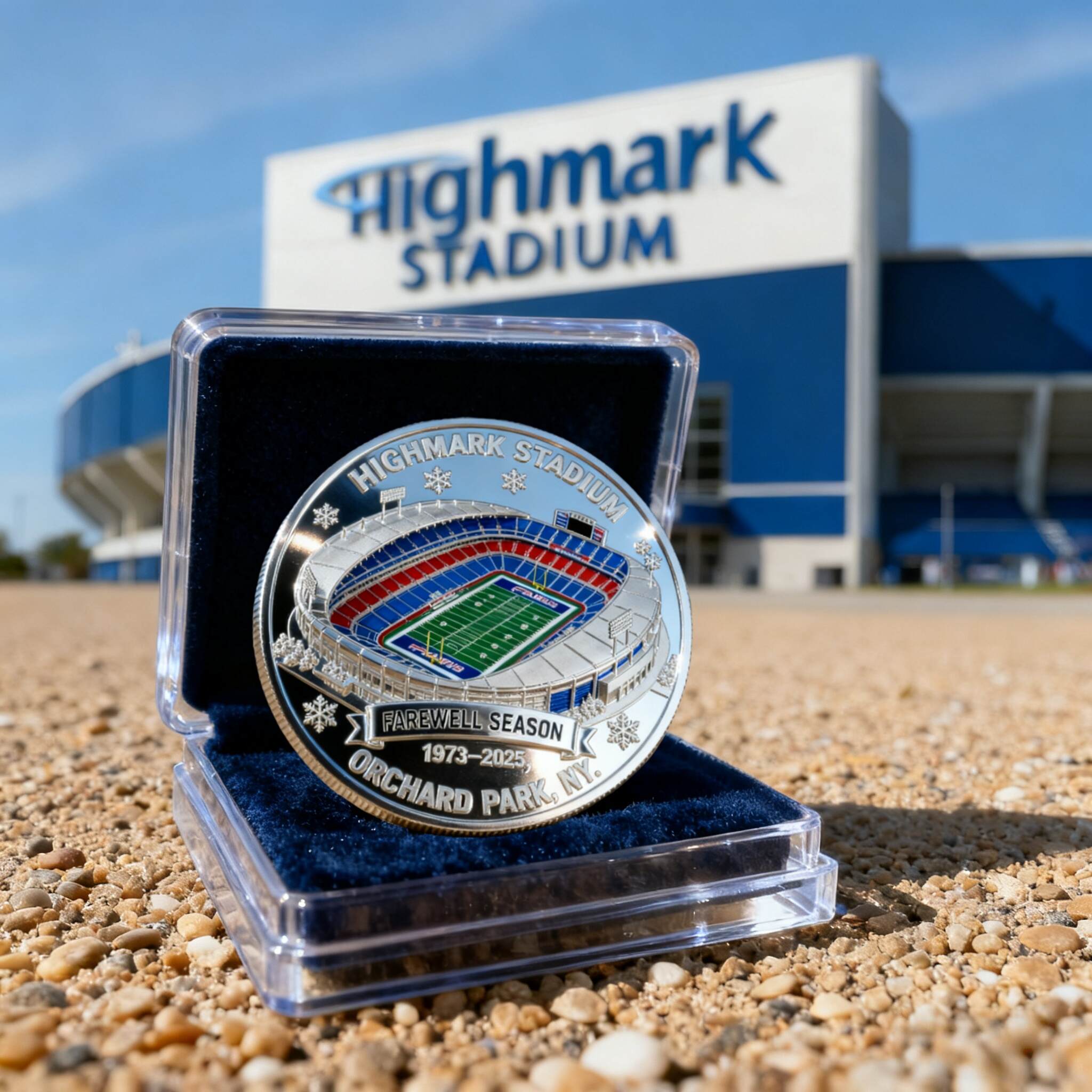 Highmark Stadium Farewell Season Coin (1973–2025)